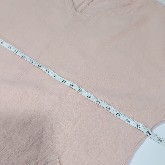Oh My Gauze Top Womens Large Pink Cut Out Arms 100% Cotton Size 2 - Picture 10 of 11